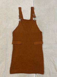 Rusted Brown Mini Dress For Women