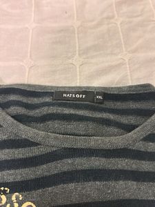 Striped Graphic Sweater Tee