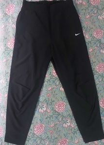 Nike Women Black Dri-FIT Trackpants