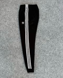 Adidas Black 3-Stripe Joggers