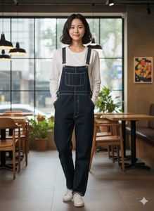 Korean Denim Overalls