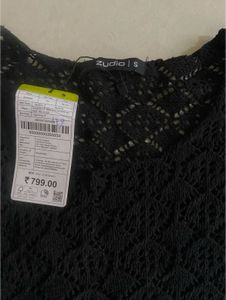 Zudio Black Crochet Top
