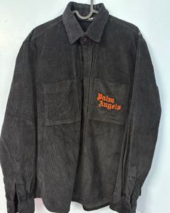 Men XL Corduroy Black Shirt