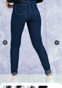 Metronaut High waist Dark Blue Skinny Jeans (Coin)