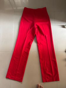 Red Flare Leggings/ Formal Trousers