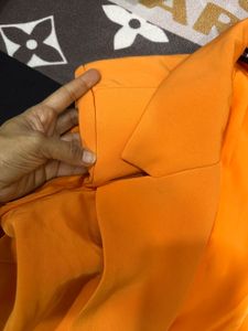 shein Orange Cutout Blazer Dress