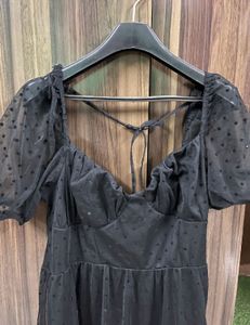 New H&amp;m Corset Inspired Black Dress