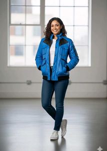 Blue Moto Jacket