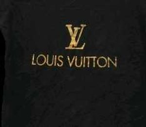 Stylish Black Louis Vuitton-Inspired T-Shirt