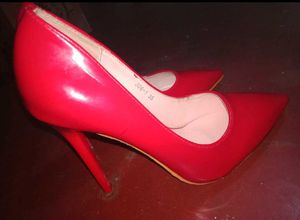 Siren Red Pointed Heels Pumps