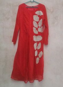 Coral Solid Kurti