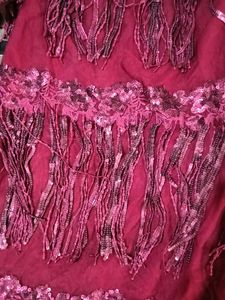 Very Beautiful Tasil Lace Design Kurti