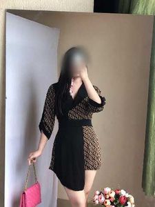 Chic Patterned Mini Dress