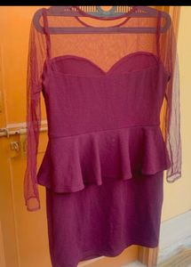 Wine Color Dress