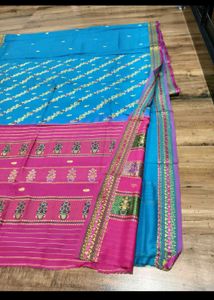 Blue &amp; Pink Saree