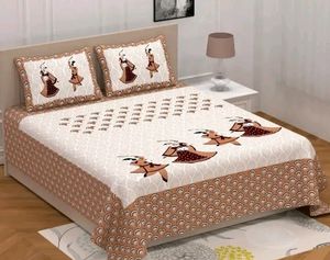 Cotton Bedsheet with 2 Pillowcover