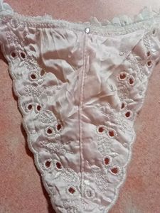Chicken Work Satin Thong Panty