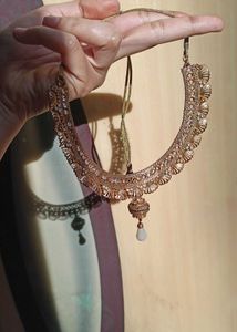 Elegant Gold-Toned Necklace 2 Piece