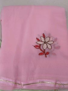 Kashmir Work Pastel Color Saree : 2 options
