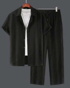 Black Half Shirt and Pants Set