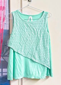 Mint Green Layered Tank Top💚💚