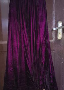 Elegant Purple Ethnic Gown