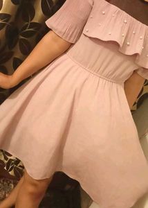 Cute Pink Dress With Free Gift 🎁