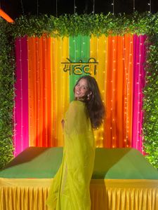Lime Yellow Embroidered Set