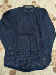 Benetton Blue Patterned Shirt