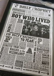 Harry Potter Daily Prophet Framed