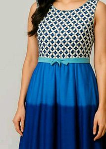 blue party wear Shady gown