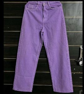 Wide Leg Pulple Jeans