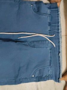 Blue Denim Joggers