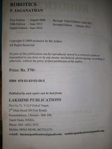 Robotics BOOK