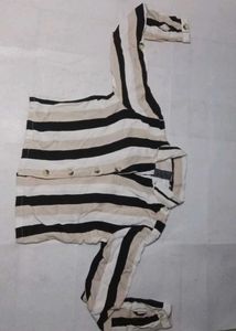 Striped Button-Down Shirt