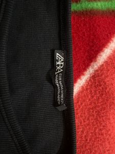 ZARA Black Tank Top With OFF Print