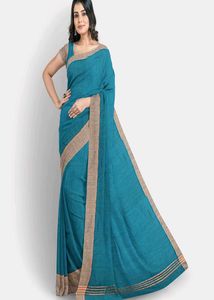 Elegant Blue Saree