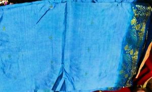 Blue border Saree