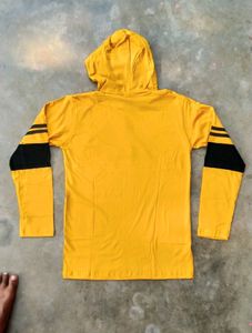 Brand New Unused Cotton Yellow Full Sleeves Hoodie