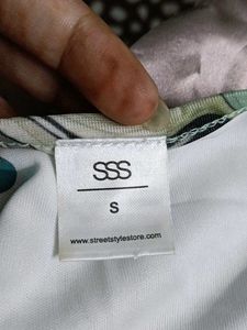 Trendy Marble Print Top