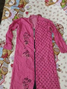 Pink Printed Kurta 🩷