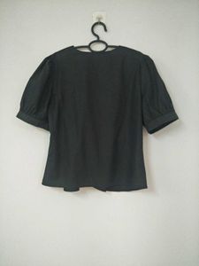 Black Front Knot Tops