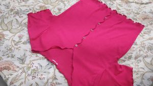 Cute Pink Button-Down Top
