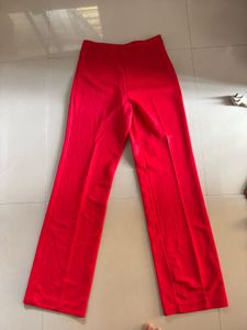 Red Flare Leggings/ Formal Trousers