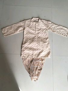 Chikankari Dhoti Kurta Set(12-18 Months)