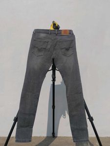 Gray Slim Fit Denim Jeans