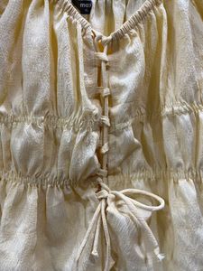 Yellow Bell Sleeve Top