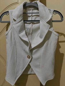 Sleeveless Open Front Shrug