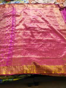 Beautiful Pink Bridal Kanchipuram Saree
