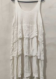 White Tiered Sundress